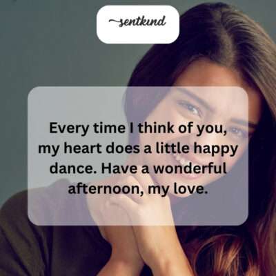 You make my heart dance with joy.