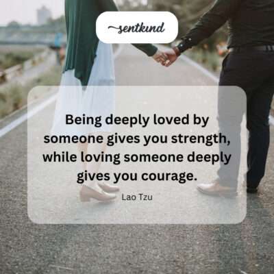 Loved, I'm strong. Loving, I'm brave.