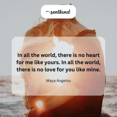 My heart for yours, a unique love.