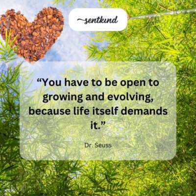 A seed sprouting and growing into a mature plant, symbolizing life's changes.
