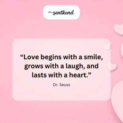 A sequence of icons: a smiling face, a laughing face, and a heart.