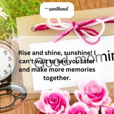 Starting the day with excitement to create more memories.