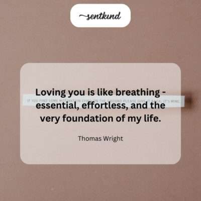 My love transcends mere emotion; it's an intrinsic part of who I am.