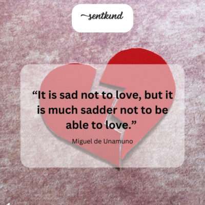 The tragedy isn't in lovelessness, but in losing the capacity to love.