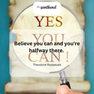 Self-belief is the first step to achieving anything.