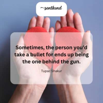 A person betrayed.