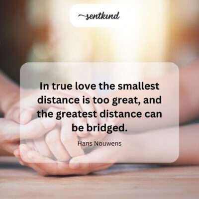 Love bridges any distance.