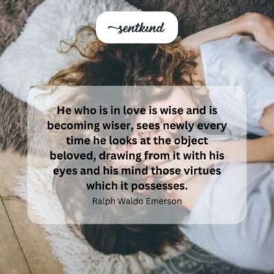 Love's insightful gaze.