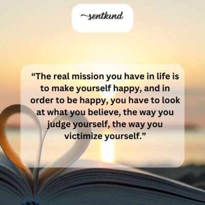 Happiness stems from self-acceptance and challenging limiting beliefs.