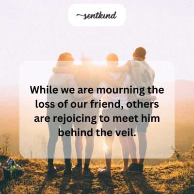 Mourning and joy, a transition.