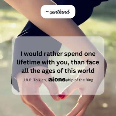 One lifetime with you.