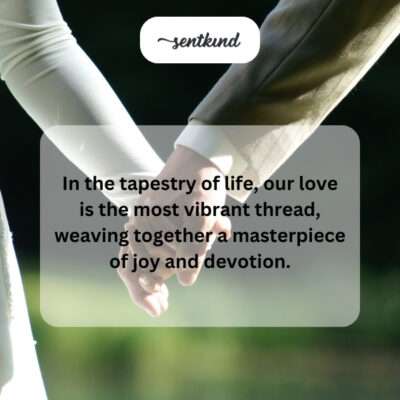 Vibrant love, weaving joy and devotion.