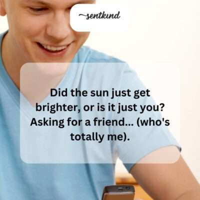 Is the sun shining brighter, or is it your radiant smile?
