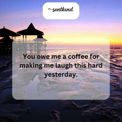 So, when are we getting that coffee?