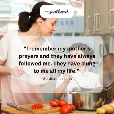 Mother's prayers, a lifelong presence.