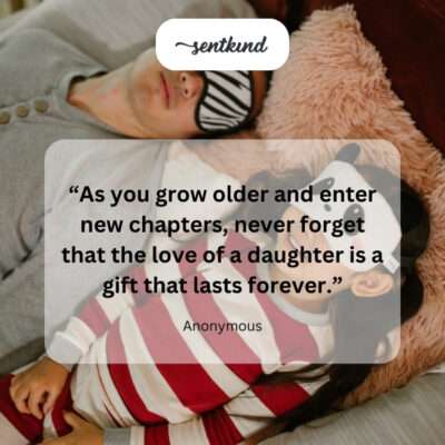 A daughter's love, a lasting gift.