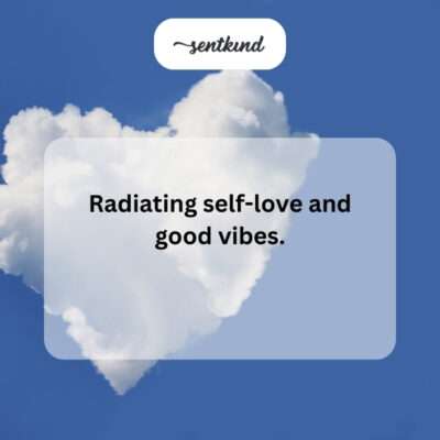 Self-love vibes.