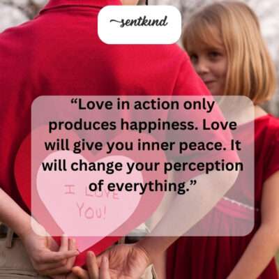 Active love fosters joy and transforms perspectives.