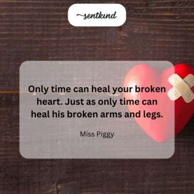 Time as heart's healer.