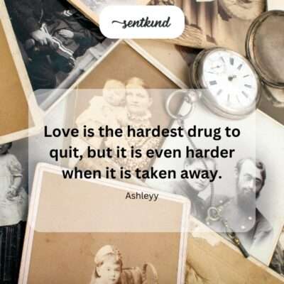 Love's addiction, loss's pain.