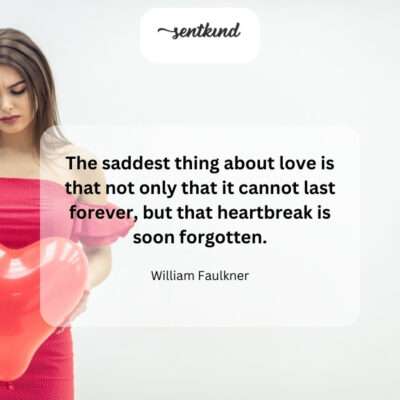 Love's fleeting nature is compounded by the fading memory of its pain.