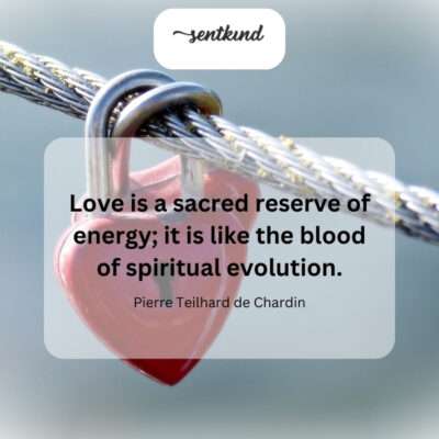 Love fuels our spiritual growth.