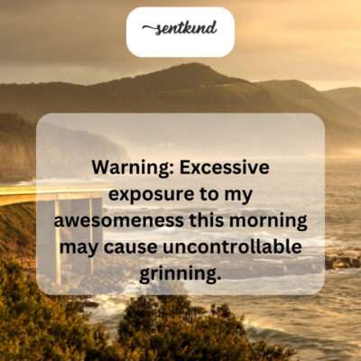 Brace yourself, a wave of pure charisma is headed your way!