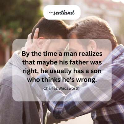 The cycle of father-son opinions.
