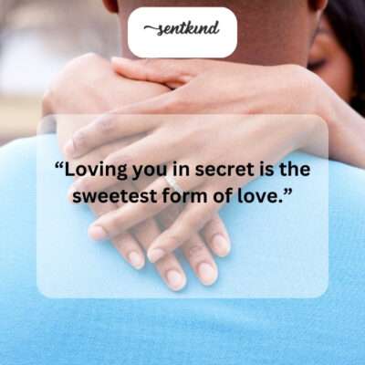 Secret love: a bittersweet symphony of silent adoration.