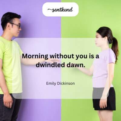 Dawn dimmed by absence.