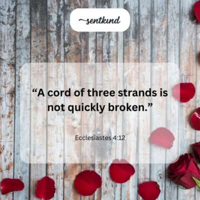 Three strands tightly woven together.
