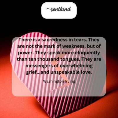 Tears, though often perceived as weakness, are a powerful expression of deep emotion.