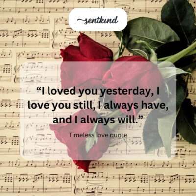 Always and forever love.