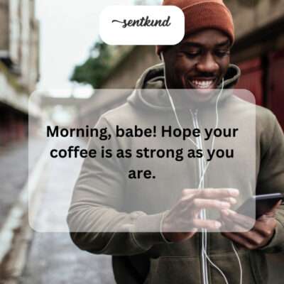 Starting the day with a powerful coffee and an even more powerful you.