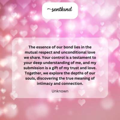 Mutual respect, soul exploration.