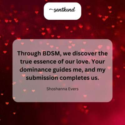 Dominance as strength, submission as a canvas.