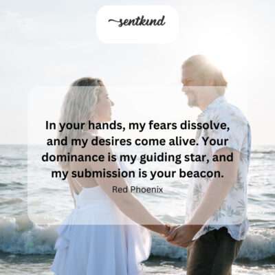 Fears dissolving, desires ignited.