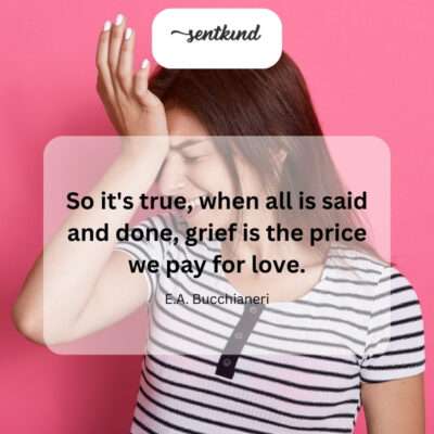 Love and grief are inextricably linked.
