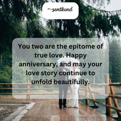 Wishing you many more years of love and happiness.