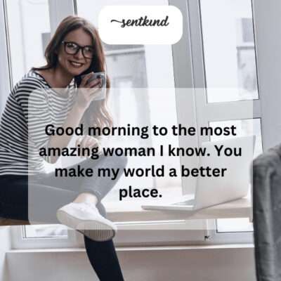 She's my sunshine before caffeine.