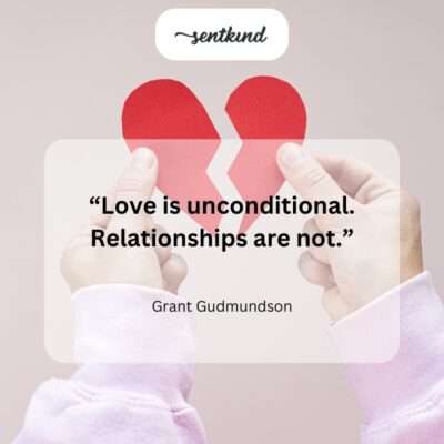 Love vs. relationships.