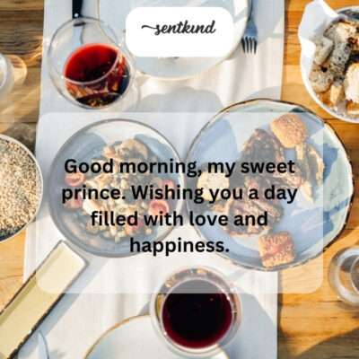 This sweet morning greeting implies a deep affection and care.