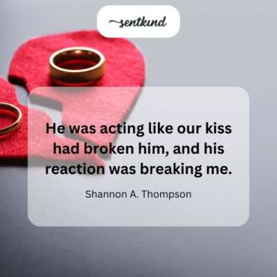 Mutual heartbreak from a single moment.