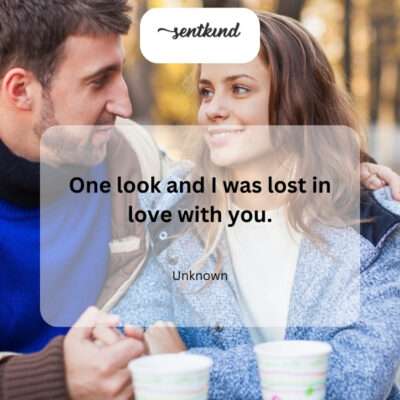 Completely captivated by love.