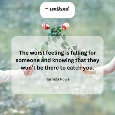 Feeling of unrequited love.