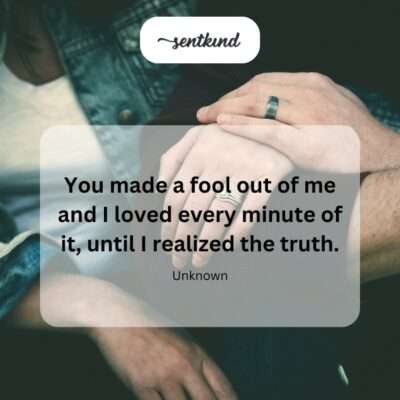 Loving the fool's paradise.