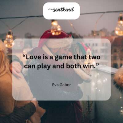 Love isn't about competition, but mutual success.