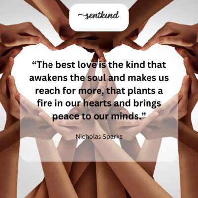 True love ignites passion and inner peace.