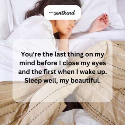 Dreaming of you as I drift off.