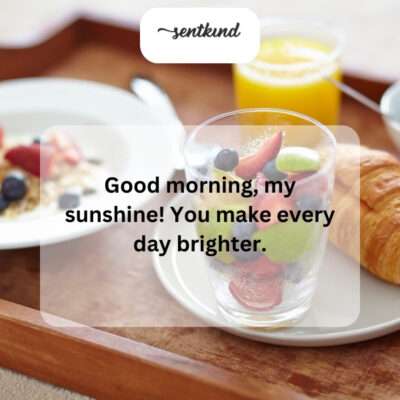 Waking up, you're my immediate thought.
